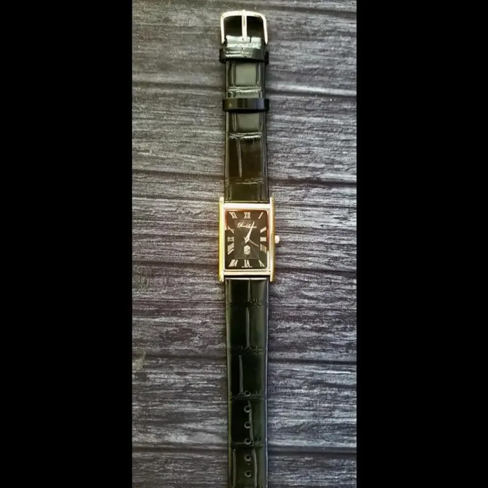 Authentic Pierre Lucerne Seiko Y120 SQ‎ Mens Tank Dress Watch